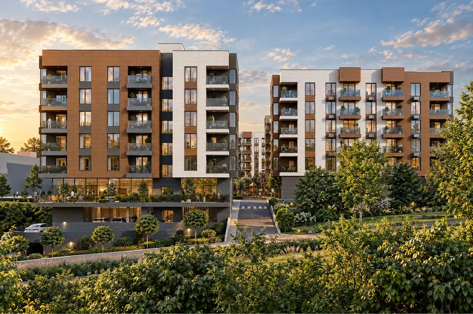 HORA Residence — Два дома среди деревьев